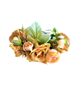 Peach Blush Flower Crown