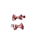 S/2 Mini Rose Pink Grosgrain Bow
